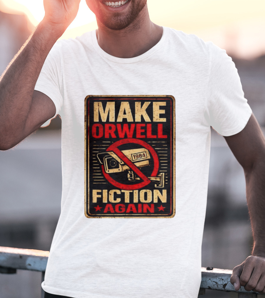 Make Orwell 1984 Fiction Again Camera T-Shirt