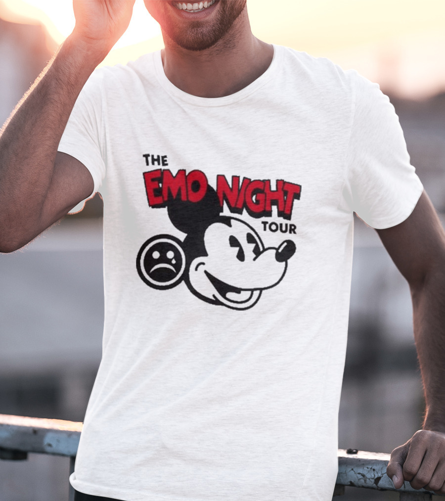 The Emo Night Tour Mouse Sad Face T-Shirt