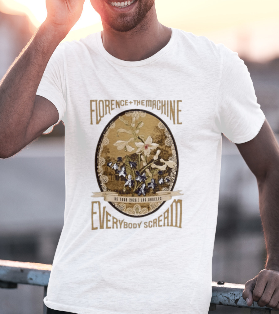 Florence + The Machine Everybody Scream US Tour 2026 Los Angeles T-Shirt