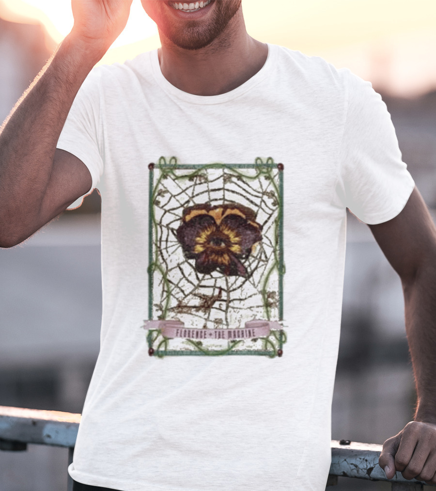 Florence And The Machine Flower Spider Web T-Shirt