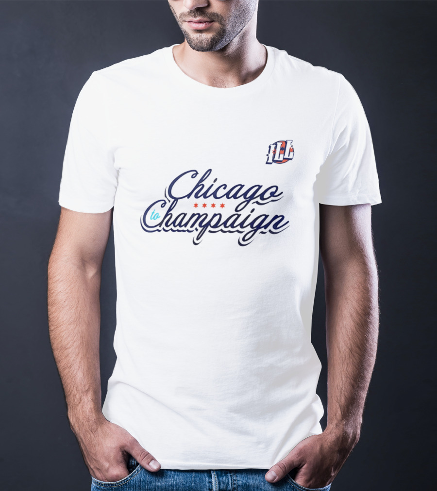 Illinois Fighting Illini Chicago To Champaign Basketball T-Shirt
