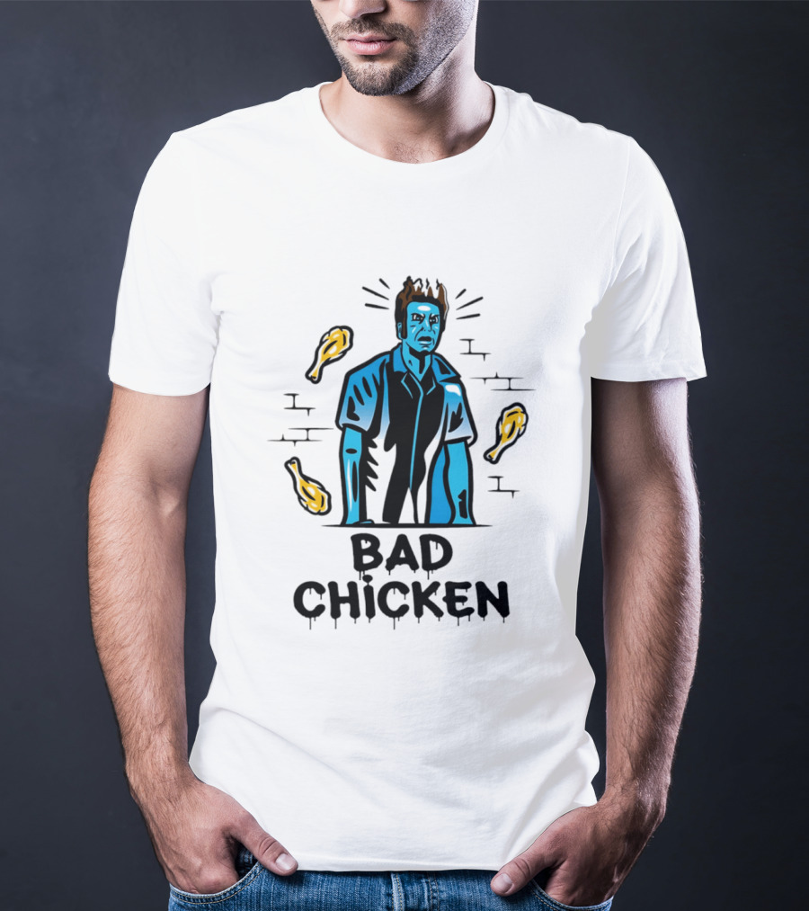 Kramer Bad Chicken Fried Ice Cream Character Bucket T-Shirt