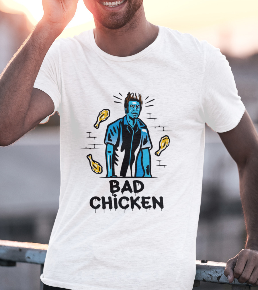 Kramer Bad Chicken Fried Ice Cream Character Bucket T-Shirt