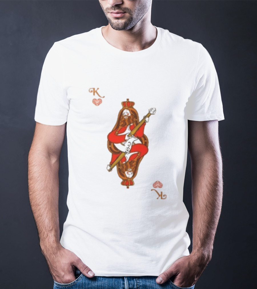 Mike Love King Of Hearts Cream Playing Guitar T-Shirt