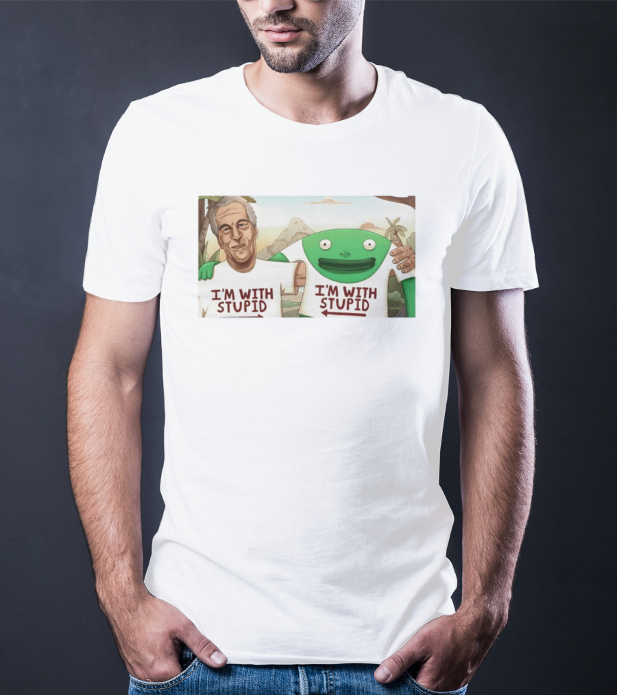 I'm With Stupid Frog Epstein Files T-Shirt
