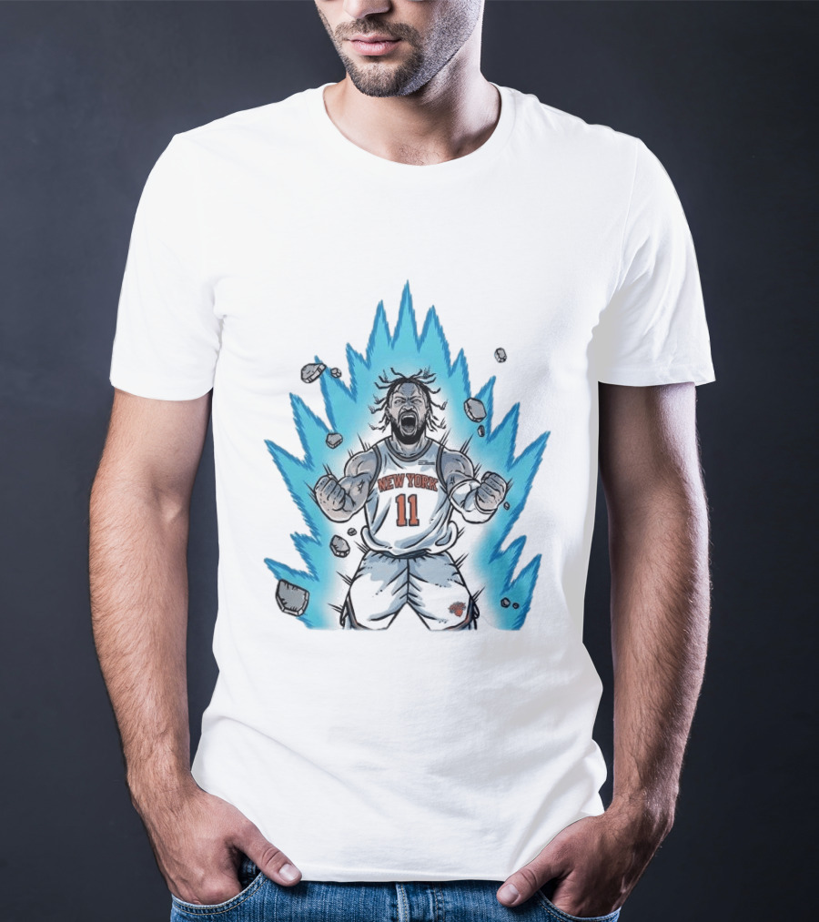 New York Knicks Jalen Brunson Super Saiyan Power 2000 Basketball Energy T-Shirt