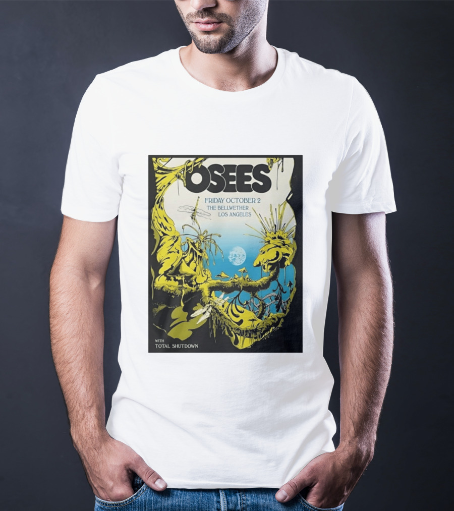 Osees Friday October 2 The Bellwether Los Angeles With Total Shutdown T-Shirt