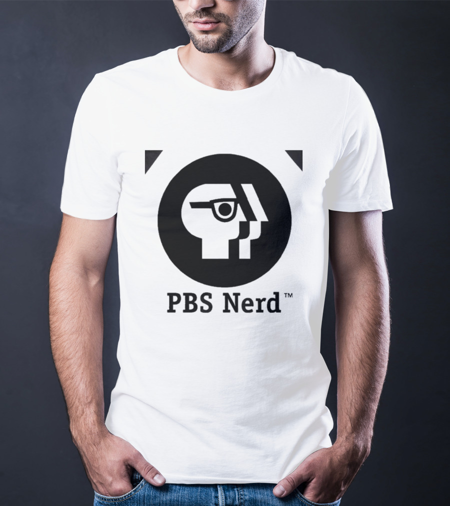 PBS Nerd Retro Minimalist Face T-Shirt