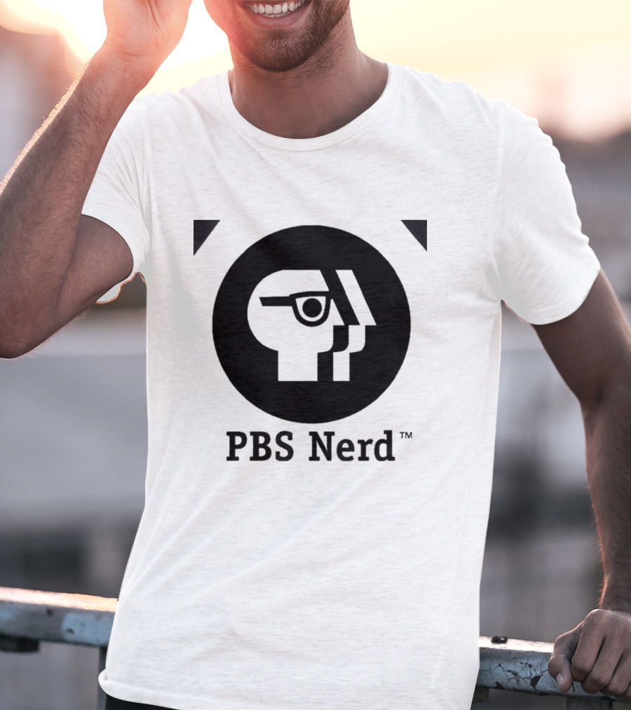 PBS Nerd Retro Minimalist Face T-Shirt