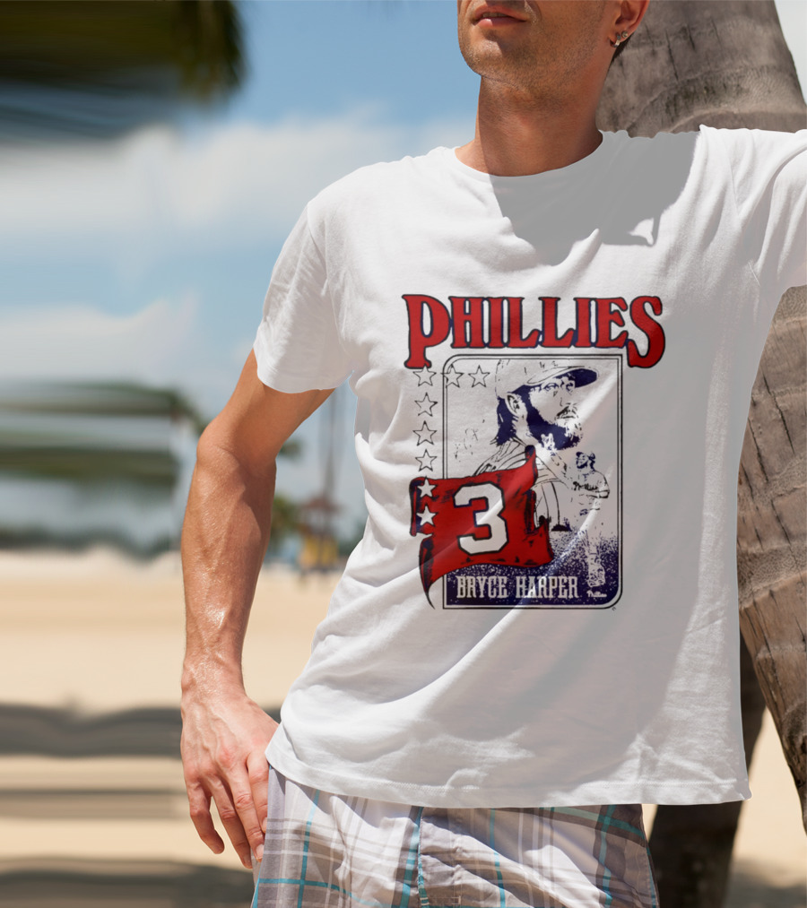 Phillies Bryce Harper 3 Star Player Philadelphia T-Shirt