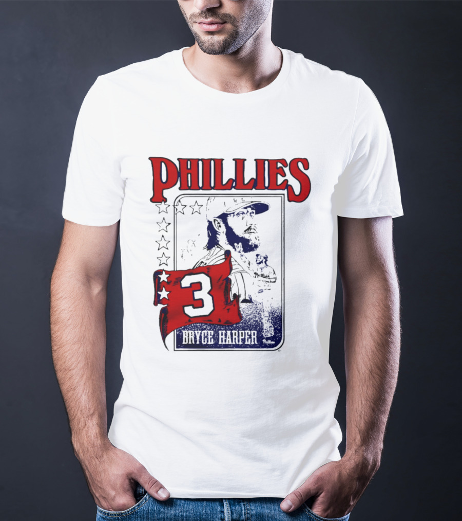 Phillies Bryce Harper 3 Star Player Philadelphia T-Shirt