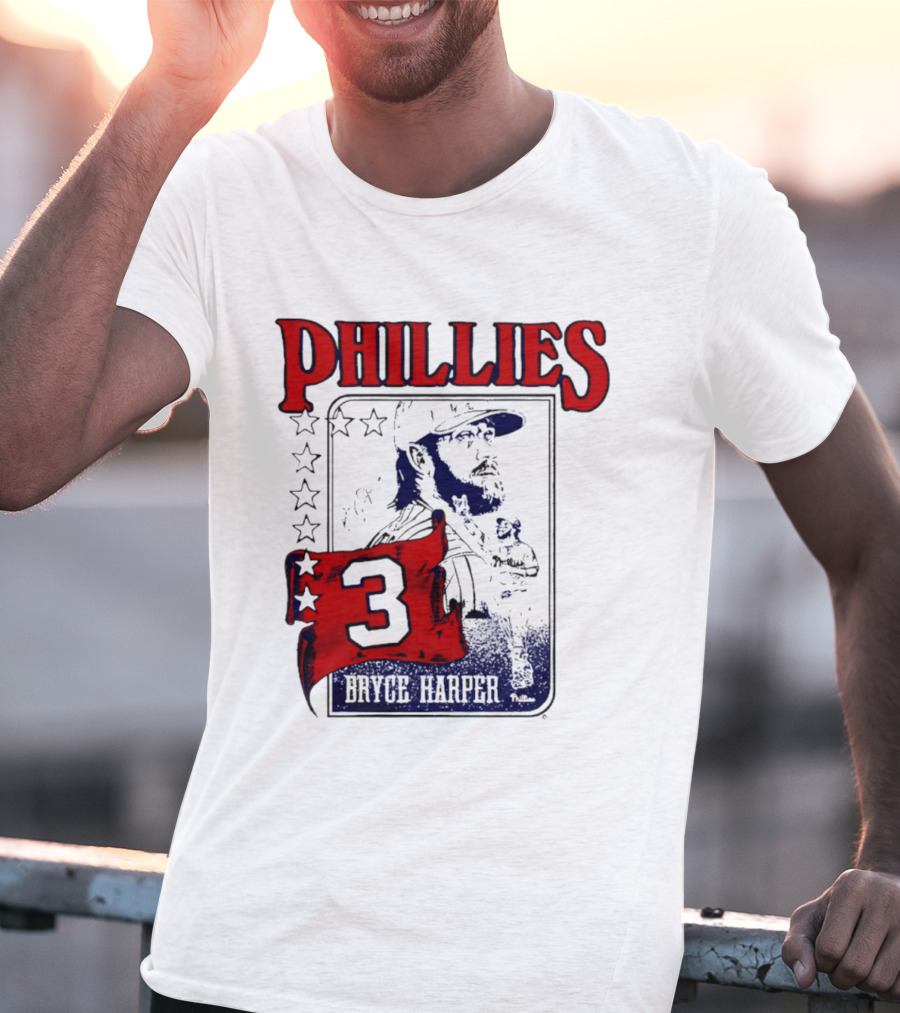 Phillies Bryce Harper 3 Star Player Philadelphia T-Shirt