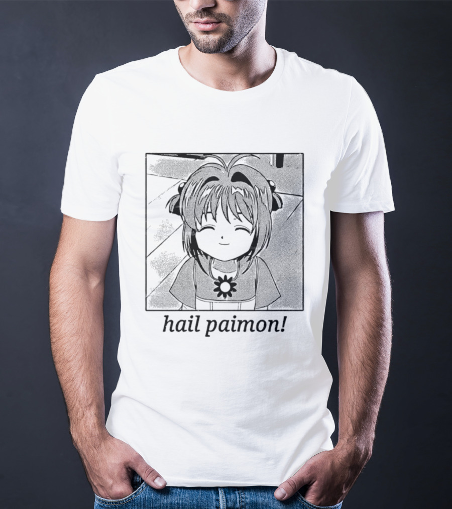 Sakura Kinomoto Hail Paimon Anime Manga T-Shirt