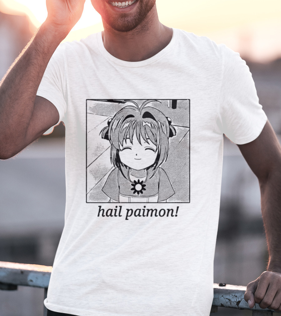 Sakura Kinomoto Hail Paimon Anime Manga T-Shirt