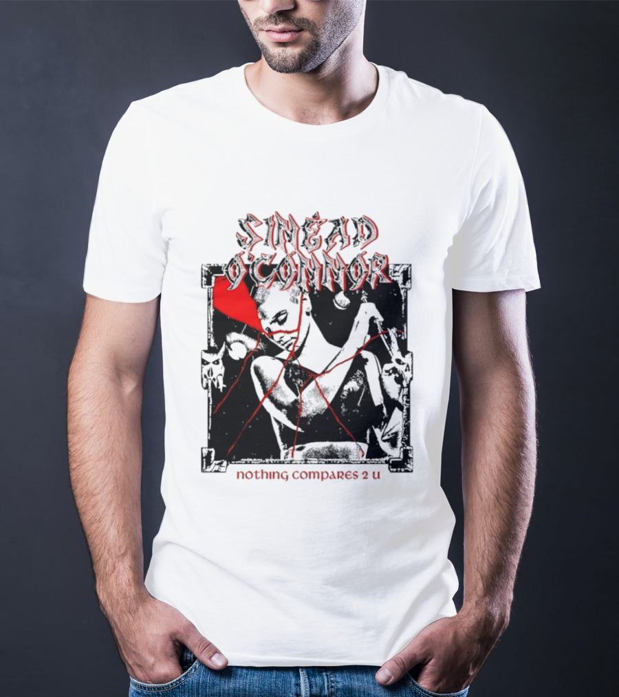 Sinead O'Connor Nothing Compares 2 U Abstract Red Grunge Aesthetic T-Shirt