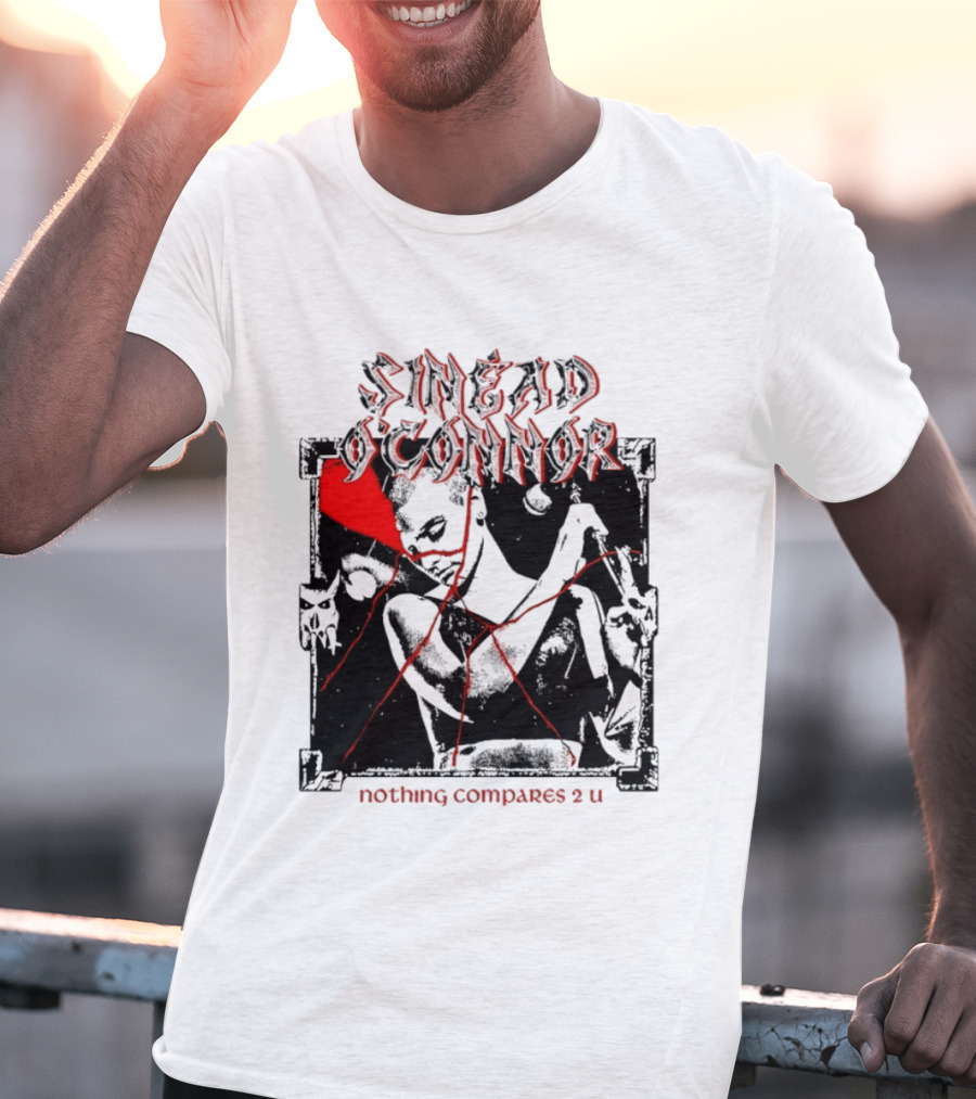Sinead O'Connor Nothing Compares 2 U Abstract Red Grunge Aesthetic T-Shirt