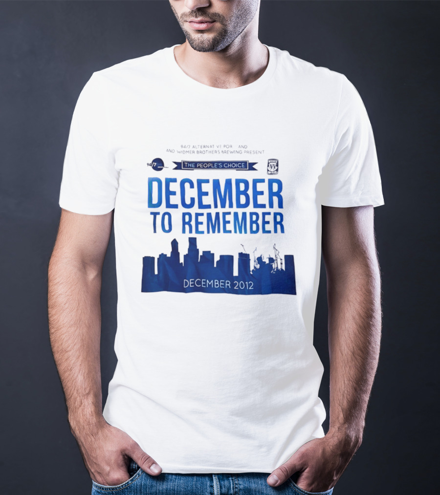 9.43 Alternative Portland Widmer Brothers Brewing December To Remember 2012 T-Shirt
