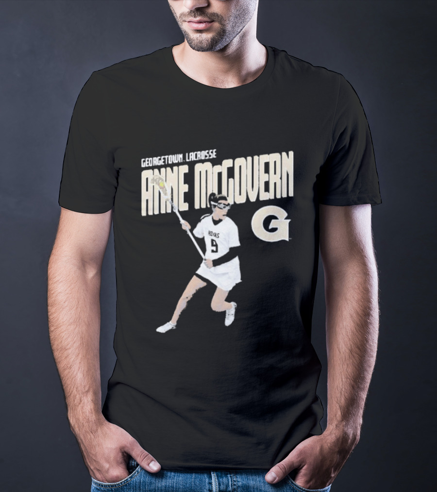 Anne McGovern Georgetown Lacrosse Player Number 9 T-Shirt