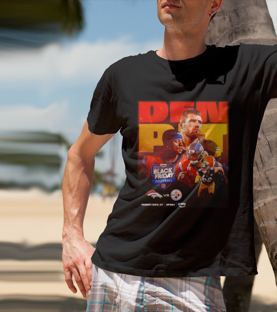 Prime Black Friday Football Denver Broncos Vs Pittsburgh Steelers Friday Nov 27 3PM ET T-Shirt