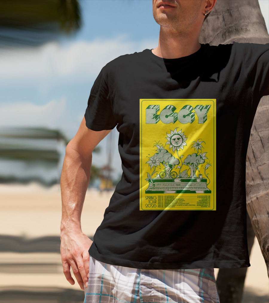 Eggy Spring Tour 2026 Concert With Sunflower And Piano T-Shirt