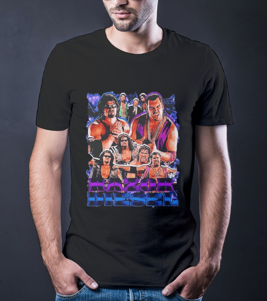 WWF Razor Ramon Diesel Kevin Nash Wrestling Legends History T-Shirt