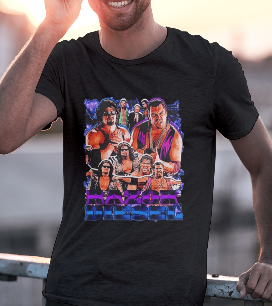 WWF Razor Ramon Diesel Kevin Nash Wrestling Legends History T-Shirt
