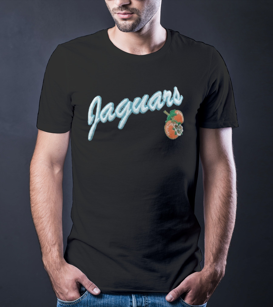 Jaguars X LAFAVRE Black Corduroy Hat Peaches Embroidery T-Shirt