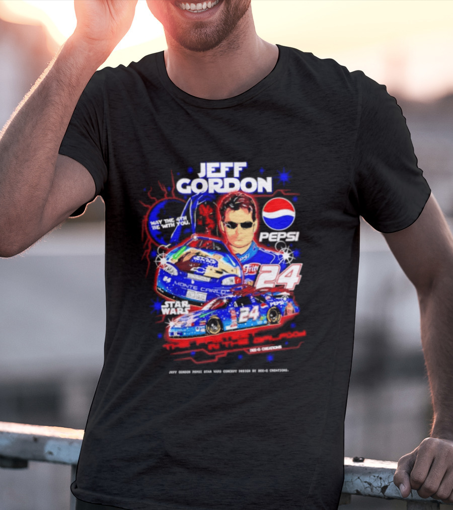 Jeff Gordon Pepsi Star Wars Monte Carlo 24 NASCAR Racing T-Shirt