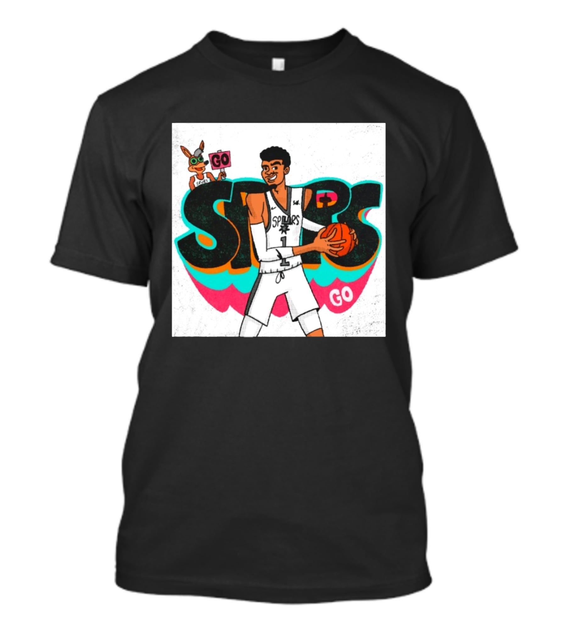 San Antonio Spurs Player Victor Wembanyama Go Spurs Go T-Shirt