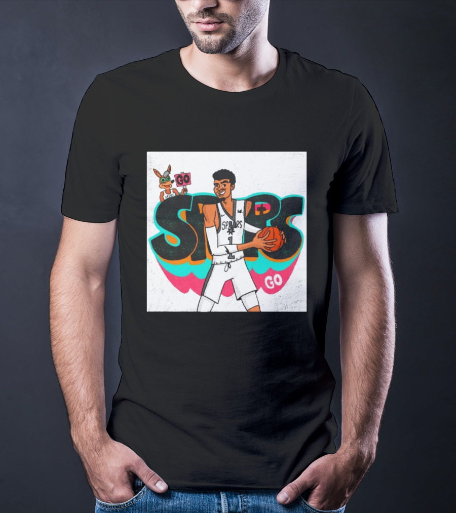 San Antonio Spurs Player Victor Wembanyama Go Spurs Go T-Shirt