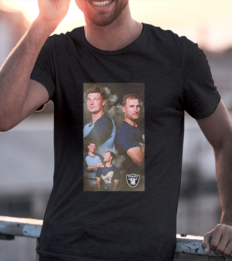 Las Vegas Raiders Kirk Cousins And Fernando Mendoza With Team T-Shirt