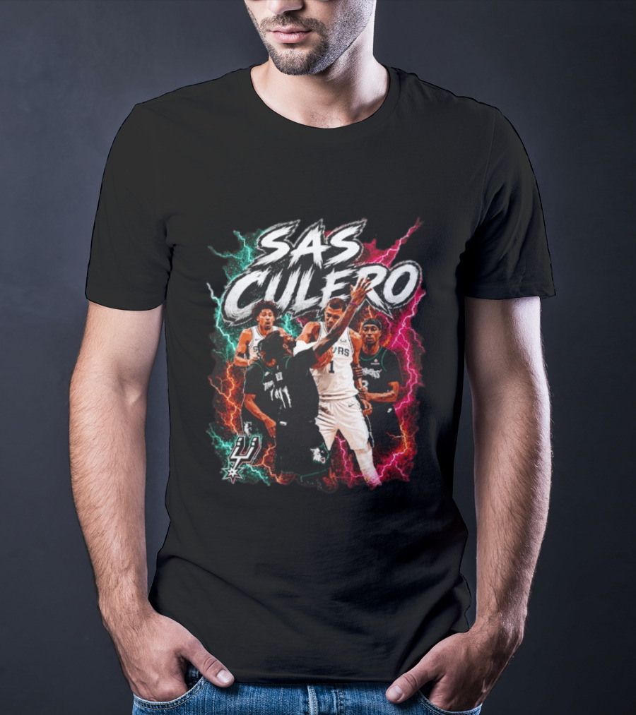 Sas Culero San Antonio Spurs Vs Minnesota Timberwolves Basketball Players T-Shirt