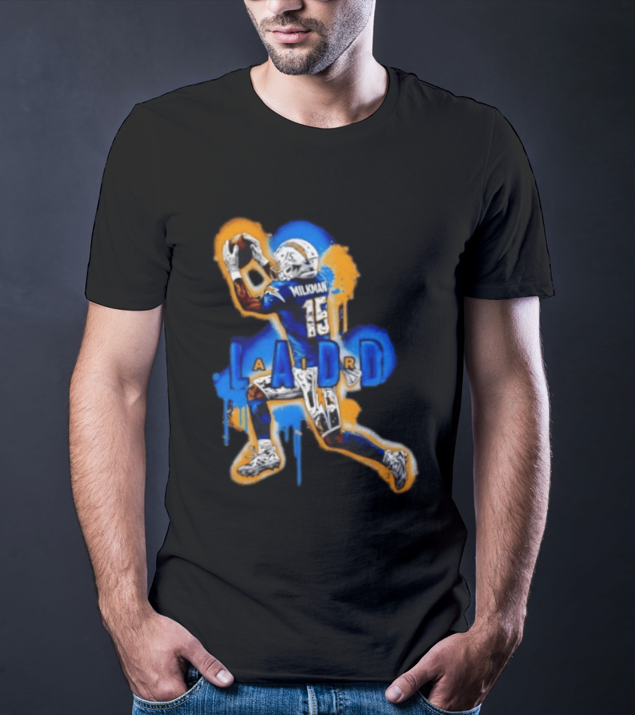 Milkman Keenan Allen 15 Ladd Air LA Los Angeles Chargers T-Shirt