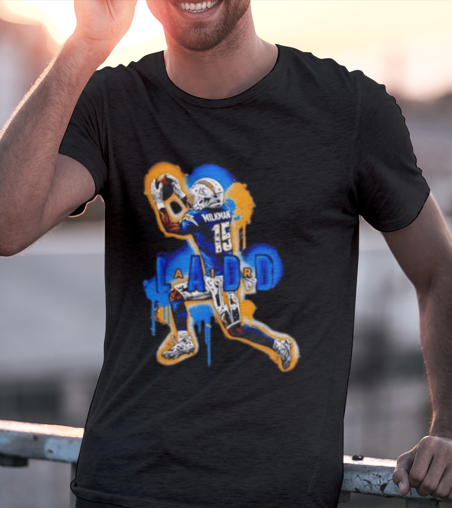Milkman Keenan Allen 15 Ladd Air LA Los Angeles Chargers T-Shirt
