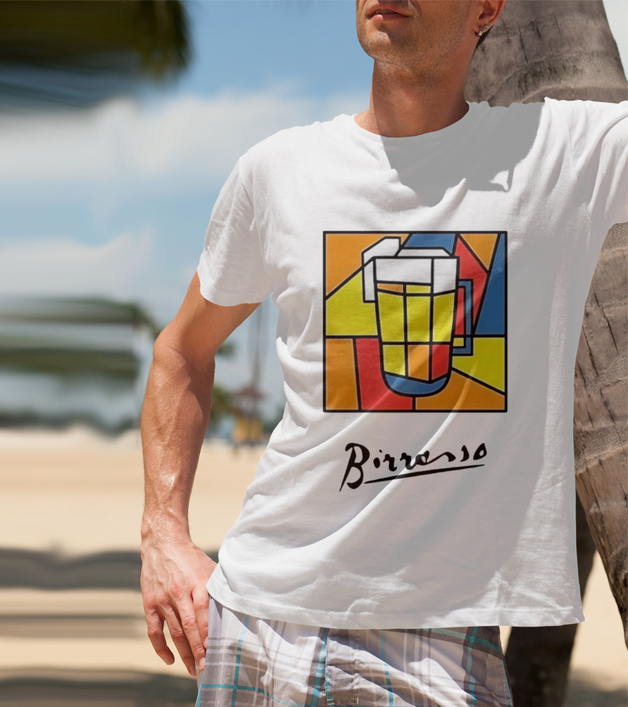 Birresso Beer Abstract Colorful Geometry T-Shirt