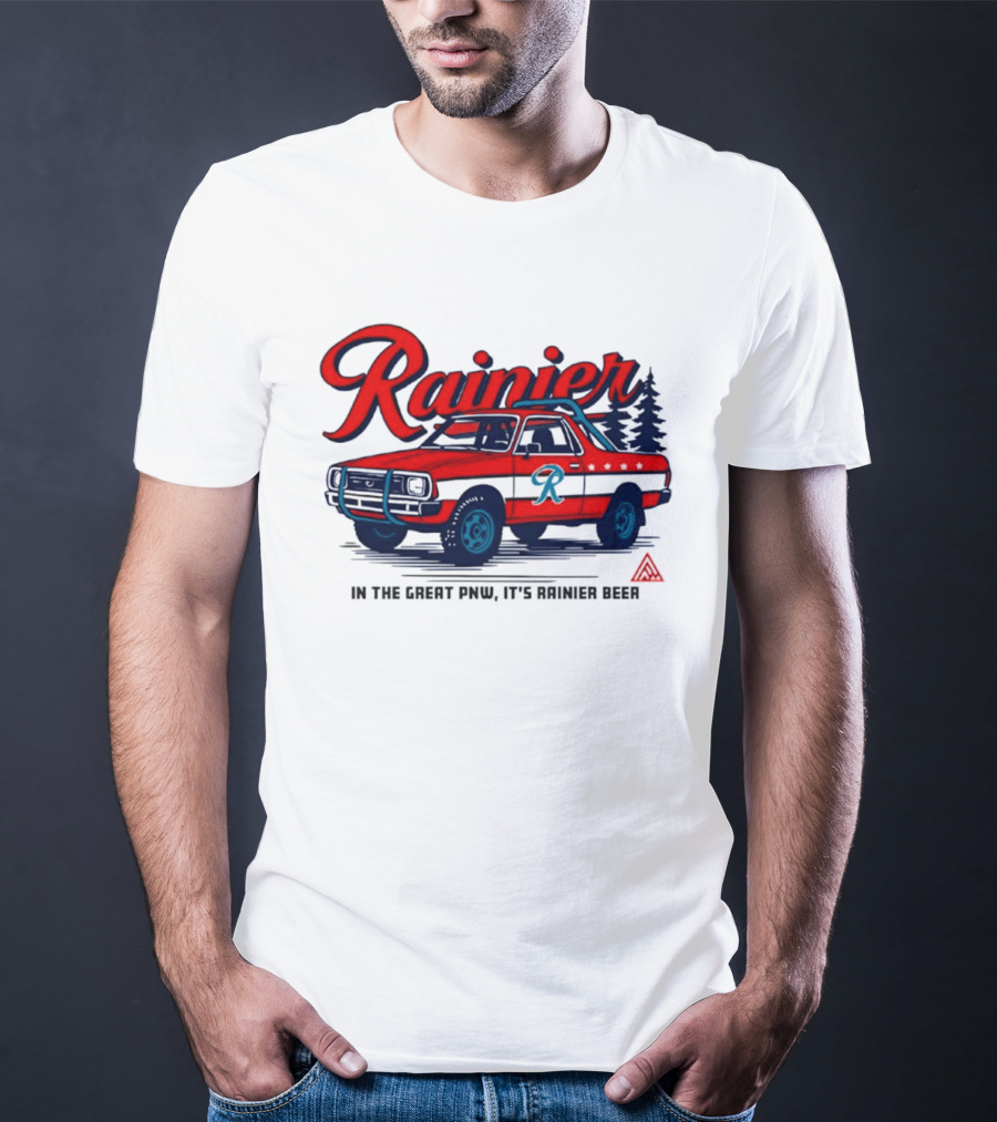 Rainier Beer Subaru Brat In The Great PNW T-Shirt