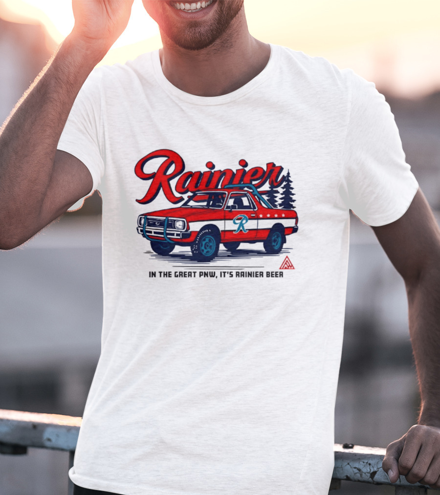 Rainier Beer Subaru Brat In The Great PNW T-Shirt