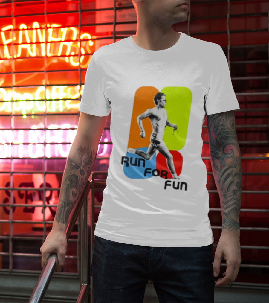 Run For Fun Harry Styles Colorful Running T-Shirt