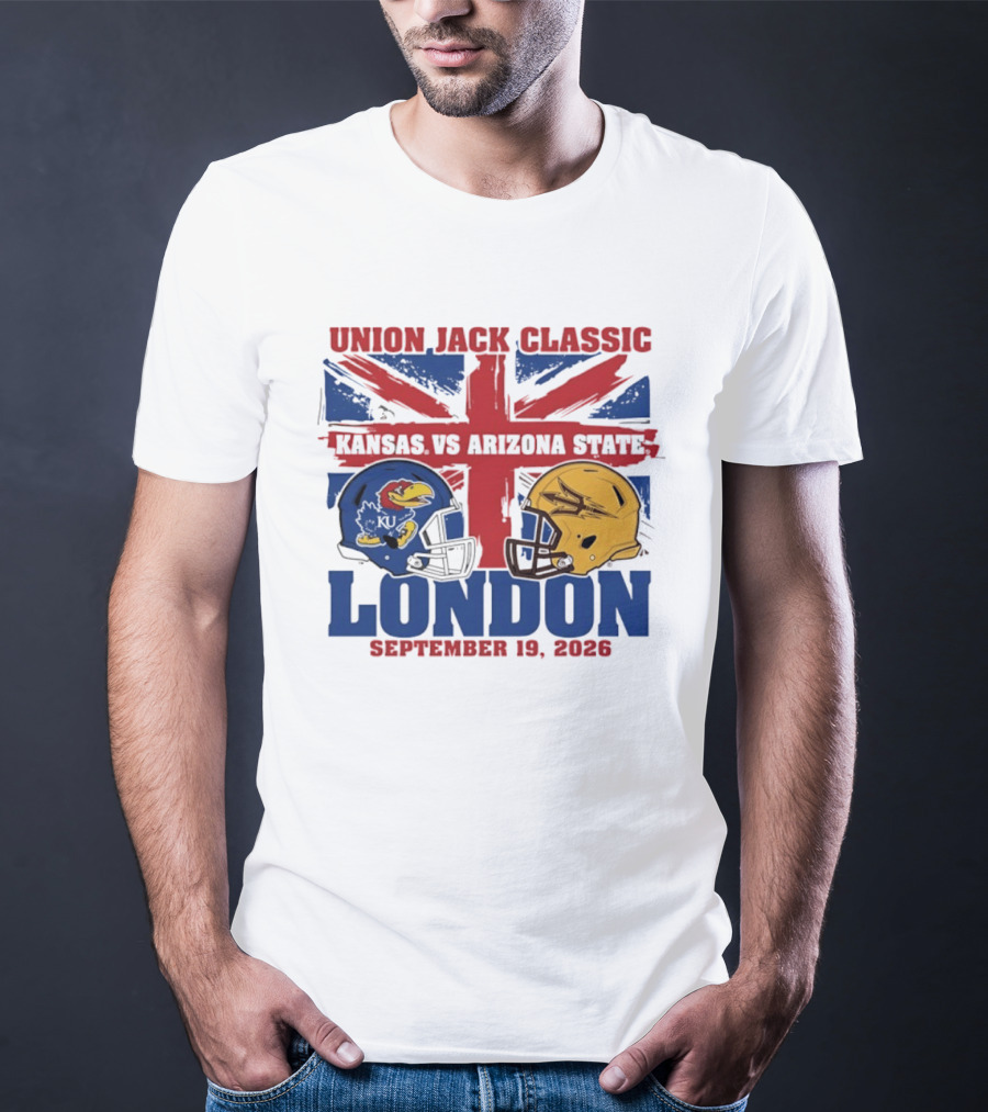 Union Jack Classic Kansas Vs Arizona State London September 19 2026 T-Shirt