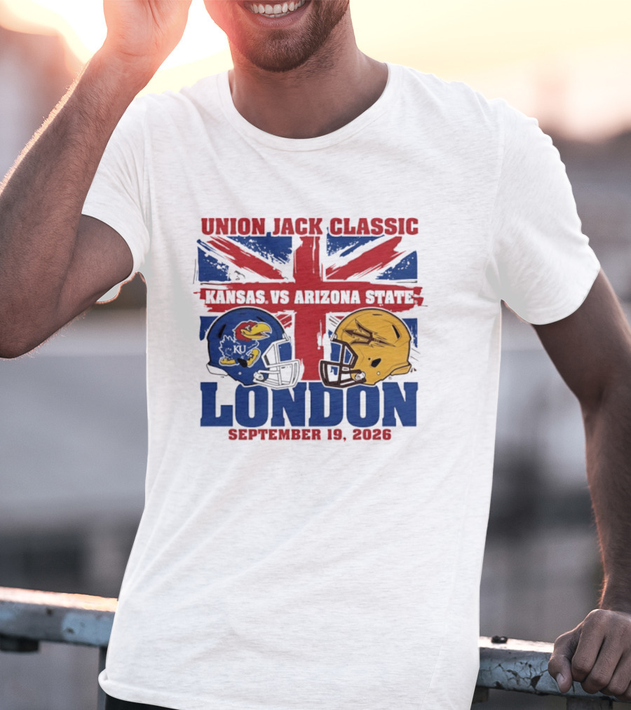 Union Jack Classic Kansas Vs Arizona State London September 19 2026 T-Shirt