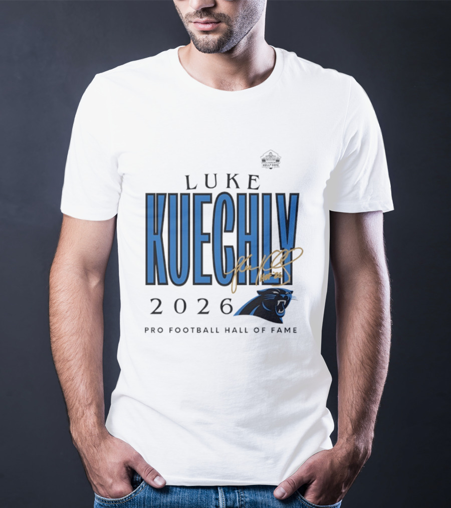 Luke Kuechly Carolina Panthers 2026 Pro Football Hall Of Fame Inductee T-Shirt