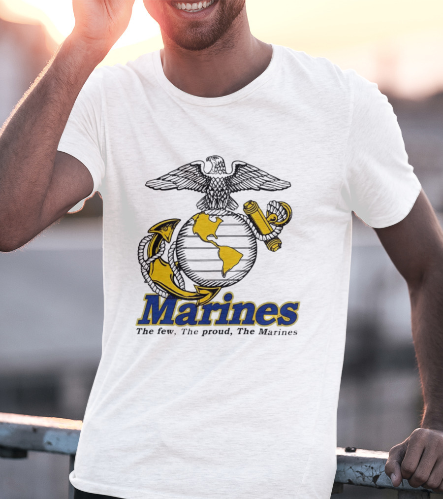 Marines The Few The Proud Eagle Globe Anchor T-Shirt