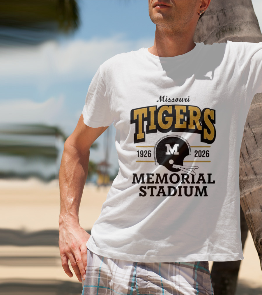 Missouri Tigers 1926 2026 Memorial Stadium Helmet T-Shirt