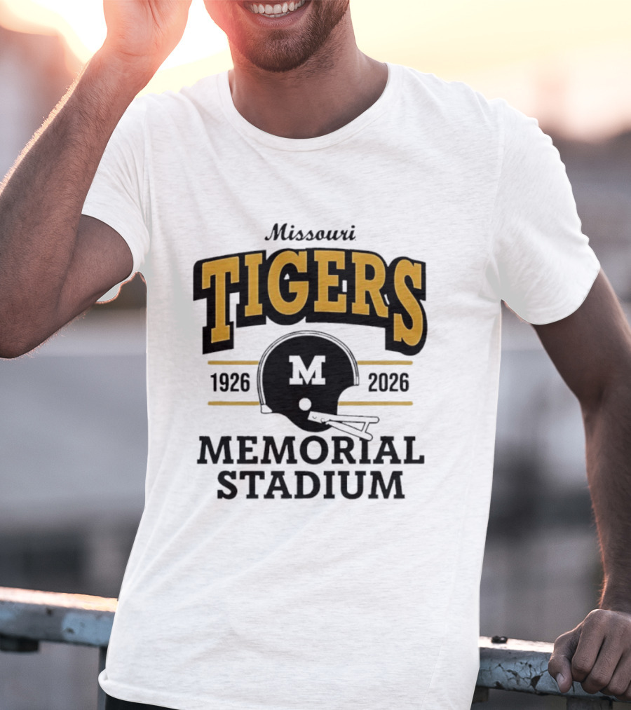 Missouri Tigers 1926 2026 Memorial Stadium Helmet T-Shirt