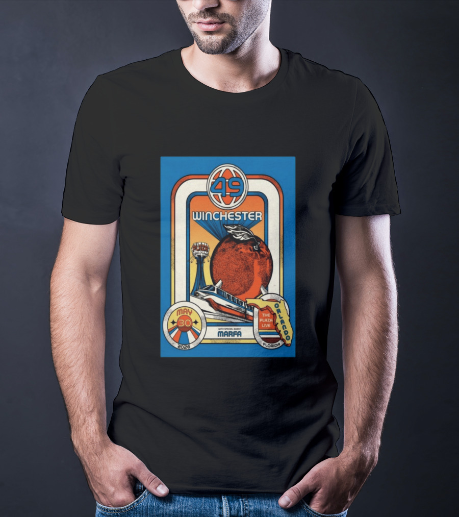 49 Winchester Orlando May 30 2026 Plaza Live Florida Special Guest Marfa T-Shirt