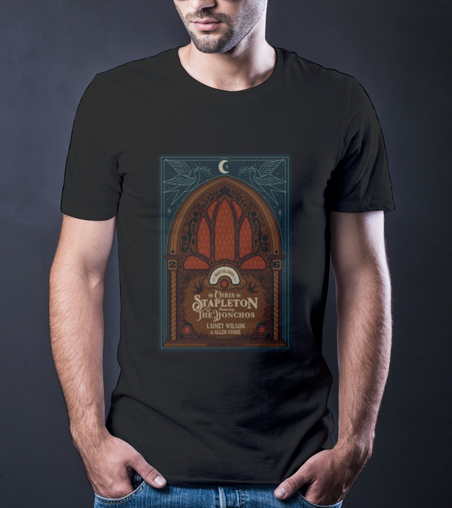 Chris Stapleton Featuring The Honchos Lainey Wilson Allen Stone May 23 2026 Nashville T-Shirt