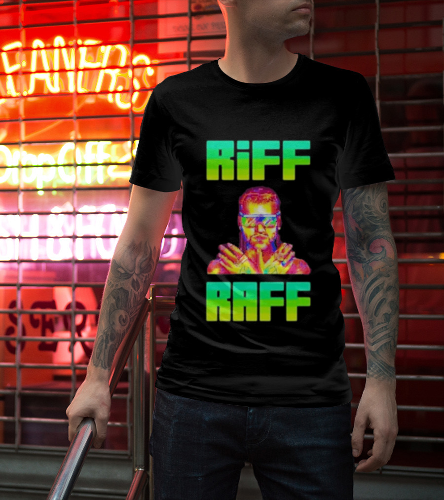 Riff Raff Neon 8 Bit Style Dale Dan Tony T-Shirt