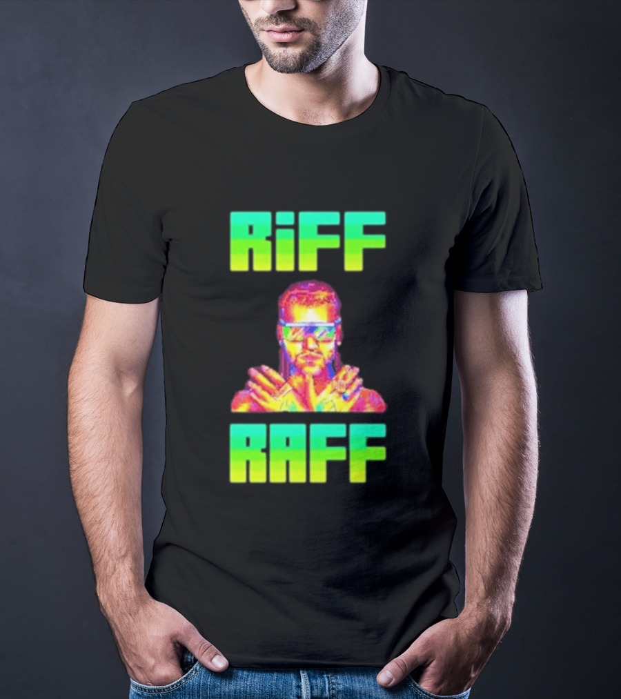 Riff Raff Neon 8 Bit Style Dale Dan Tony T-Shirt