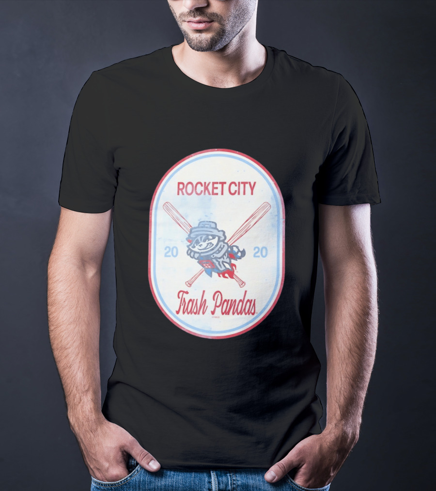 Rocket City Trash Pandas 2020 Raccoon Baseball T-Shirt