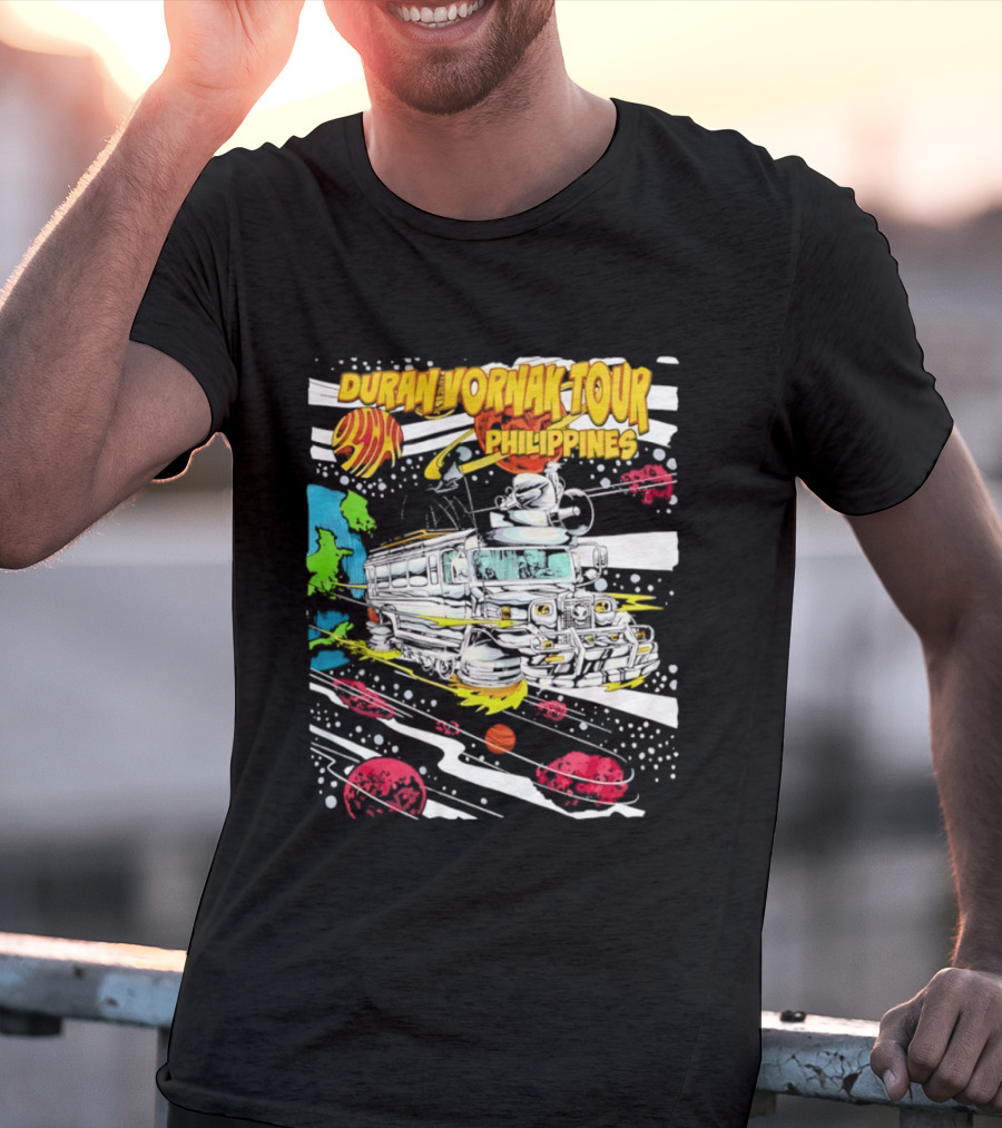 Duran Vornak Tour Philippines Colorful Jeepney Space Adventure T-Shirt